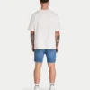 Mens slim fit short – mid blue