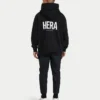 Mens staple oversized hoodie – black Mens staple oversized hoodie – black