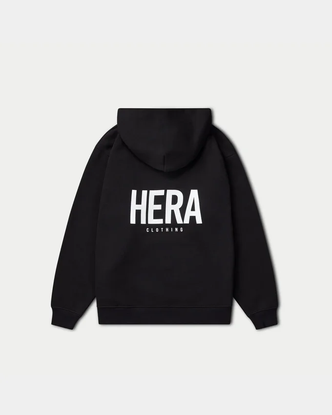 Mens staple oversized hoodie – black Mens staple oversized hoodie – black
