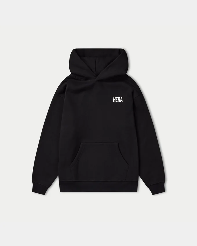 Mens staple oversized hoodie – black Mens staple oversized hoodie – black