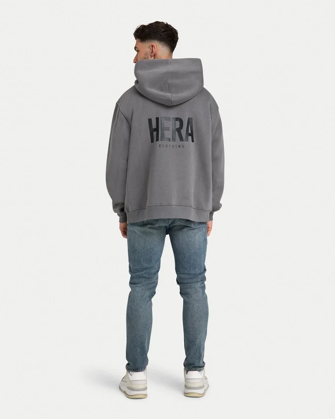 Mens staple oversized hoodie – charcoal grey Mens staple oversized hoodie – charcoal grey
