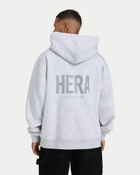 mens staple oversized hoodie grey marl 2 280x350 - Mens staple oversized hoodie - grey marl