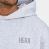 Mens staple oversized hoodie – grey marl Mens staple oversized hoodie – grey marl