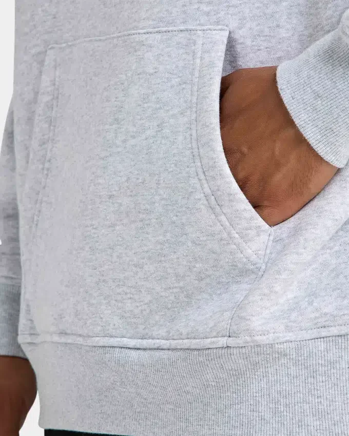 Mens staple oversized hoodie – grey marl Mens staple oversized hoodie – grey marl