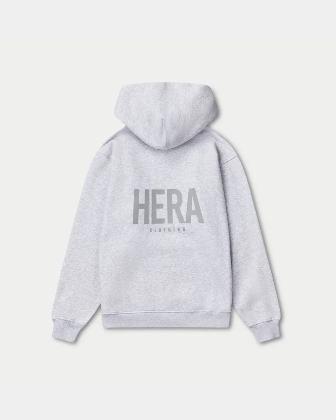 Mens staple oversized hoodie – grey marl Mens staple oversized hoodie – grey marl