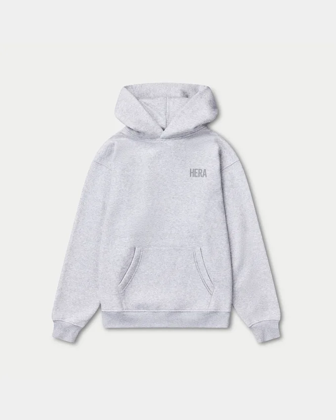 Mens staple oversized hoodie – grey marl Mens staple oversized hoodie – grey marl