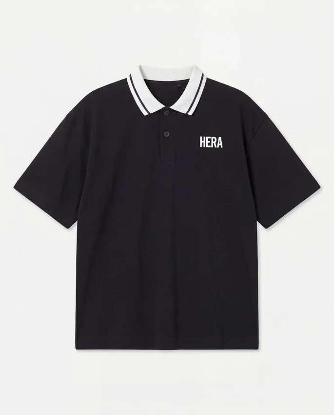 Mens staple oversized polo t-shirt Mens staple oversized polo t-shirt