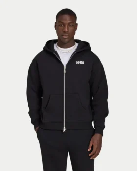 Mens staple oversized zip up hoodie