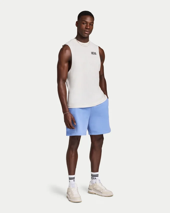 Mens staple tank – white Mens staple tank – white