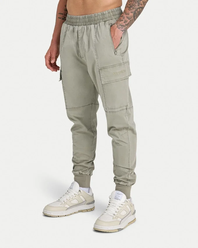Mens utility cargo pant – grey green Mens utility cargo pant – grey green