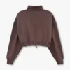 Rewear collective cropped sweatshirt – slate brown Rewear collective cropped sweatshirt – slate brown