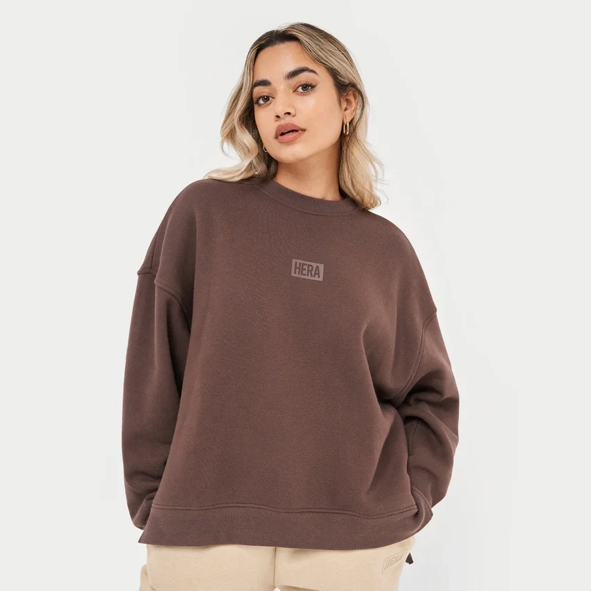 Rewear collective sweatshirt – slate brown Rewear collective sweatshirt – slate brown