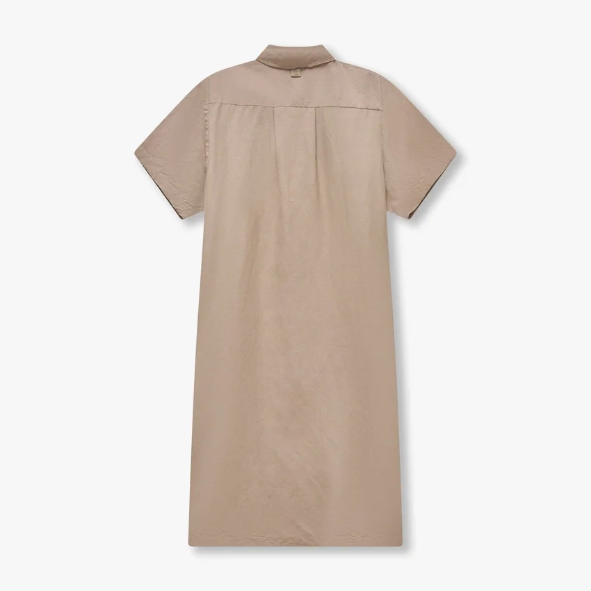 Rewear linen mix shirt dress – marsh grey Rewear linen mix shirt dress – marsh grey