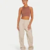 Women’s base racer crop top – acorn brown Women’s base racer crop top – acorn brown
