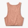 Women’s base racer crop top – acorn brown Women’s base racer crop top – acorn brown