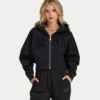 Womens 365 cropped zip hoodie Womens 365 cropped zip hoodie