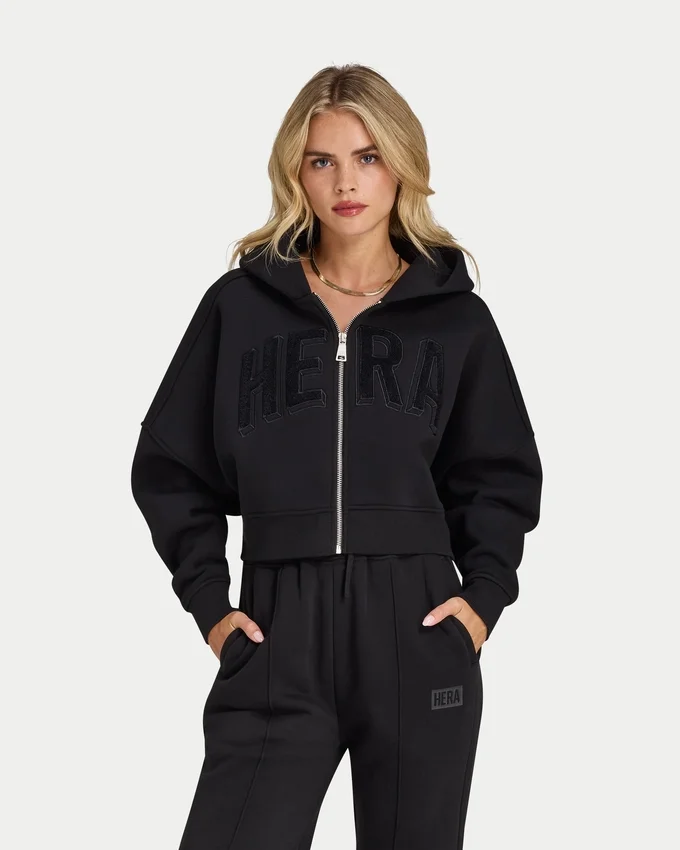 Womens 365 cropped zip hoodie Womens 365 cropped zip hoodie