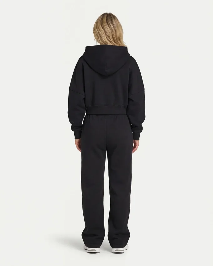 Womens 365 cropped zip hoodie Womens 365 cropped zip hoodie