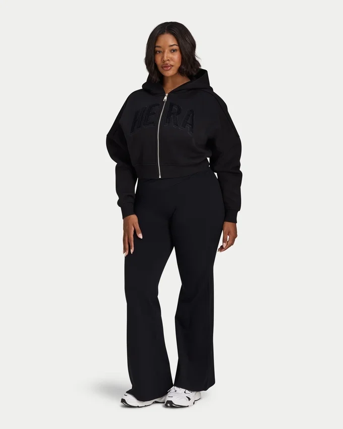 Womens 365 cropped zip hoodie Womens 365 cropped zip hoodie