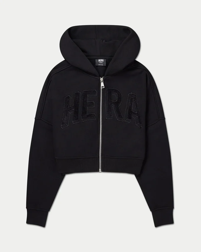 Womens 365 cropped zip hoodie Womens 365 cropped zip hoodie