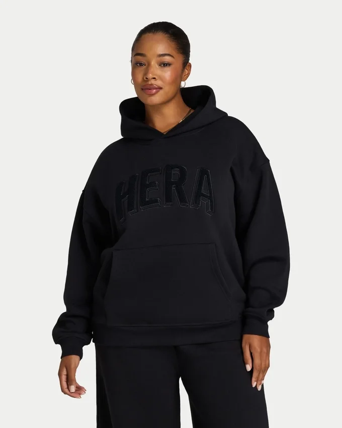 Womens 365 oversized hoodie – black Womens 365 oversized hoodie – black