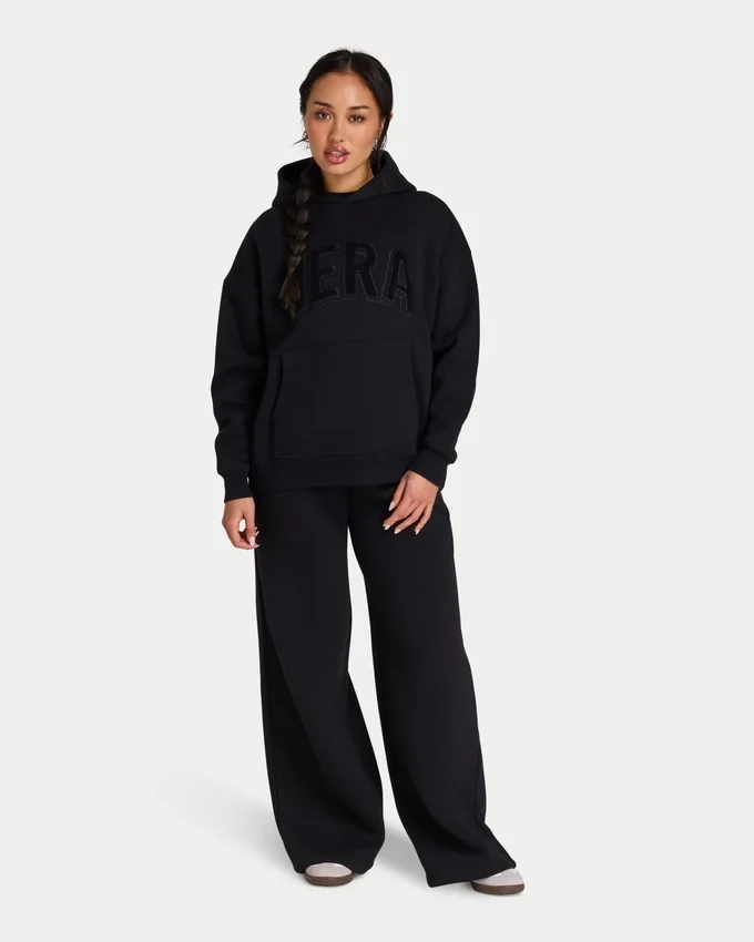 Womens 365 oversized hoodie – black Womens 365 oversized hoodie – black