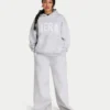 Womens 365 oversized hoodie – grey marl Womens 365 oversized hoodie – grey marl