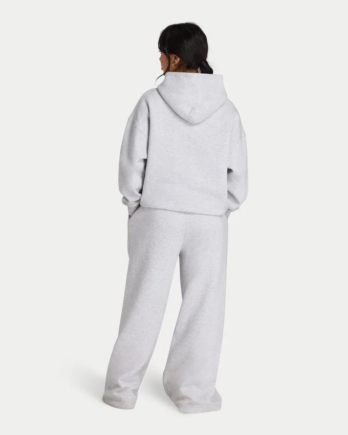 Womens 365 oversized hoodie – grey marl Womens 365 oversized hoodie – grey marl