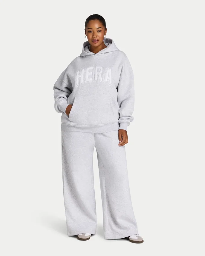 Womens 365 oversized hoodie – grey marl Womens 365 oversized hoodie – grey marl