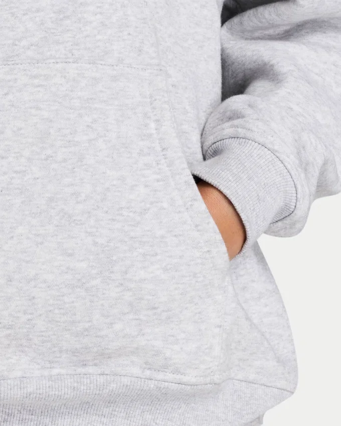 Womens 365 oversized hoodie – grey marl Womens 365 oversized hoodie – grey marl