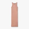 Womens base racer midi dress – acorn brown Womens base racer midi dress – acorn brown