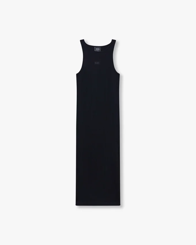 Womens base racer midi dress – black Womens base racer midi dress – black