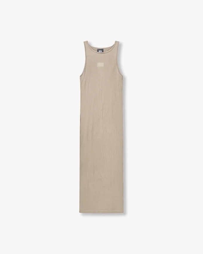 Womens base racer midi dress – grey green Womens base racer midi dress – grey green