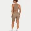 Womens base short – grey green
