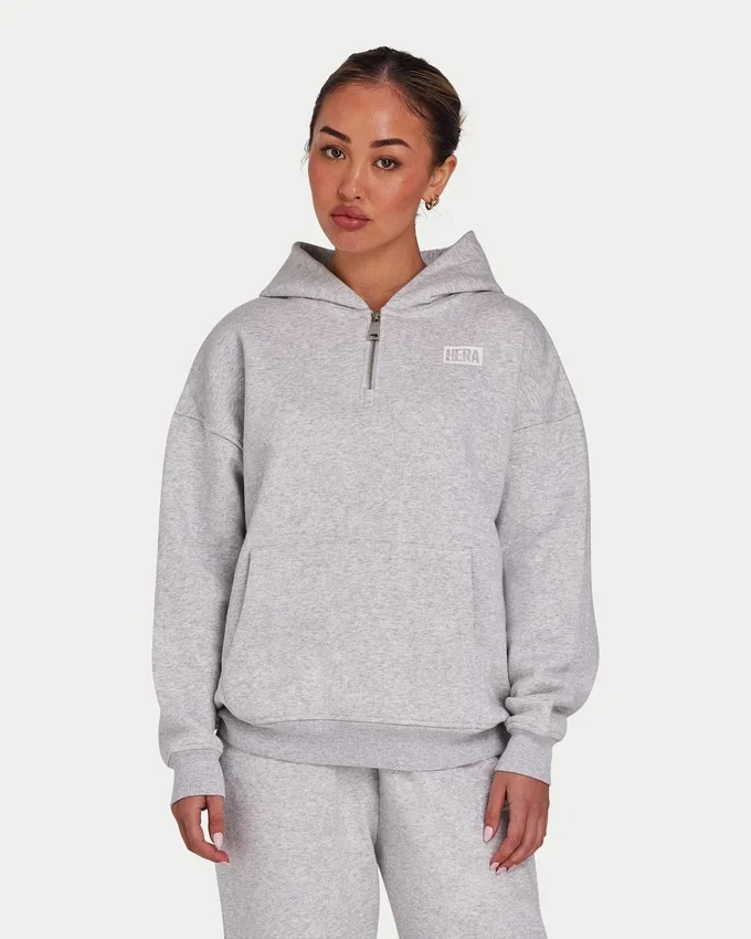 Womens collective hoodie – grey marl Womens collective hoodie – grey marl