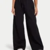 Womens collective wide leg sweatpant – black Womens collective wide leg sweatpant – black