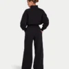 Womens collective wide leg sweatpant – black Womens collective wide leg sweatpant – black