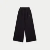Womens collective wide leg sweatpant – black Womens collective wide leg sweatpant – black
