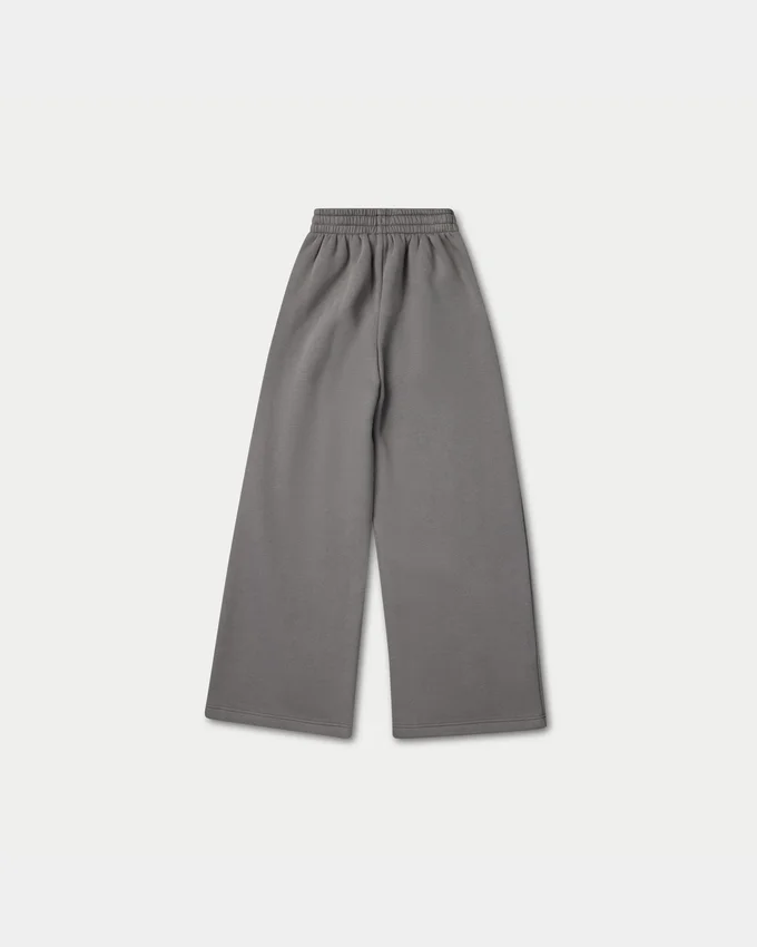 Womens collective wide leg sweatpant – charcoal grey Womens collective wide leg sweatpant – charcoal grey