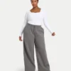 Womens collective wide leg sweatpant – charcoal grey Womens collective wide leg sweatpant – charcoal grey