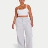 Womens collective wide leg sweatpant – grey marl Womens collective wide leg sweatpant – grey marl