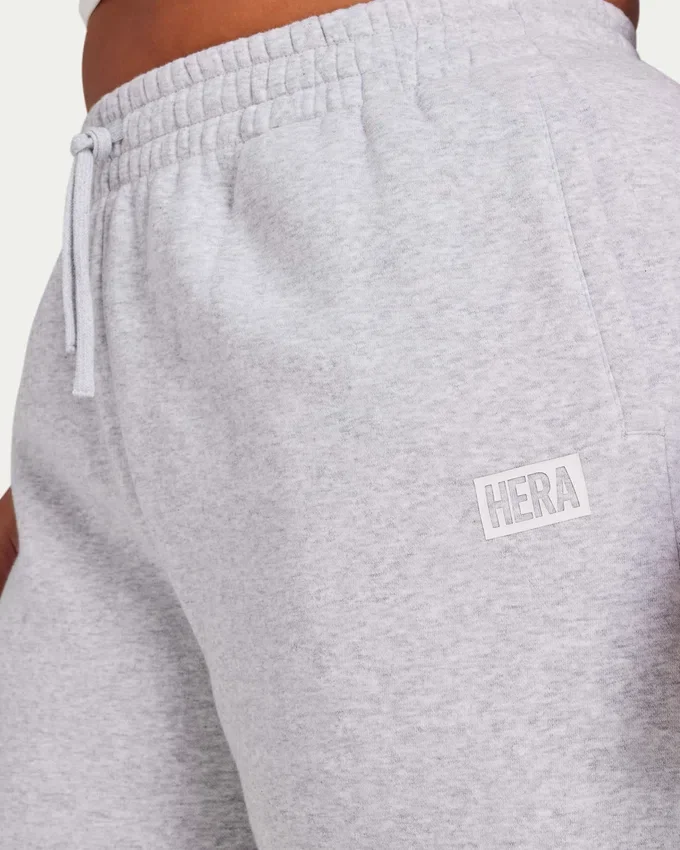 Womens collective wide leg sweatpant – grey marl Womens collective wide leg sweatpant – grey marl
