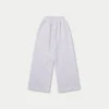 Womens collective wide leg sweatpant – grey marl Womens collective wide leg sweatpant – grey marl