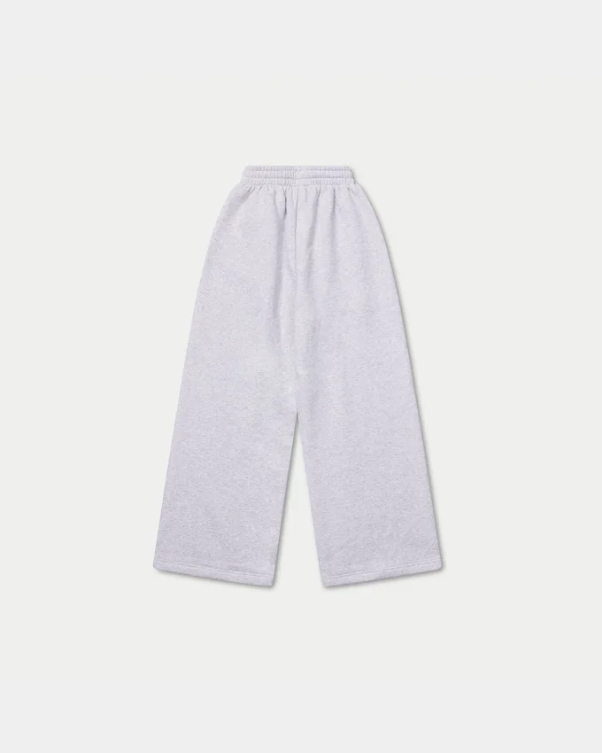 Womens collective wide leg sweatpant – grey marl Womens collective wide leg sweatpant – grey marl