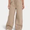 Womens collective wide leg sweatpant – mocha Womens collective wide leg sweatpant – mocha