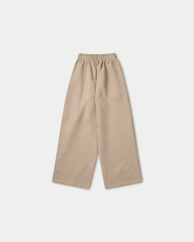 Womens collective wide leg sweatpant – mocha Womens collective wide leg sweatpant – mocha