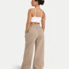 Womens collective wide leg sweatpant – mocha Womens collective wide leg sweatpant – mocha