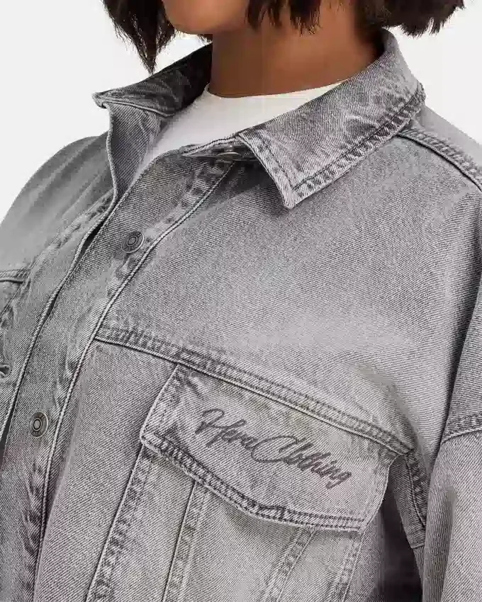 Womens cropped denim jacket Womens cropped denim jacket