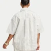 Womens denim short sleeve shirt