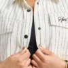 Womens denim short sleeve shirt